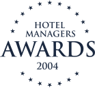 Logo of Hotel Manager Award won by The Lagos Continental in Lagos Nigeria
